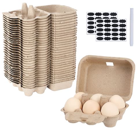 Buy Aeimijpq Paper Egg Cartons For Chicken Eggs 36 Pieces Pulp Fiber