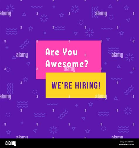 simple we re hiring colored banner Stock Vector Image & Art - Alamy