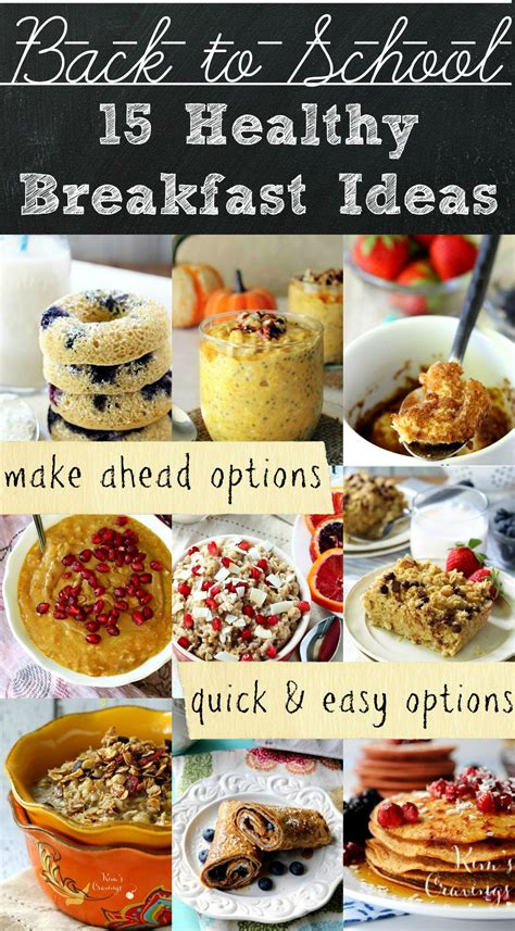 Food And Drink 15 Healthy Back To School Breakfast Ideas With Options