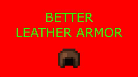 Better Leather Armor Minecraft Texture Pack