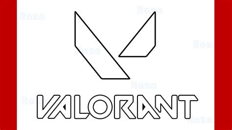 How To Draw Valorant Logo Game Logo Step By Step Drawing Youtube