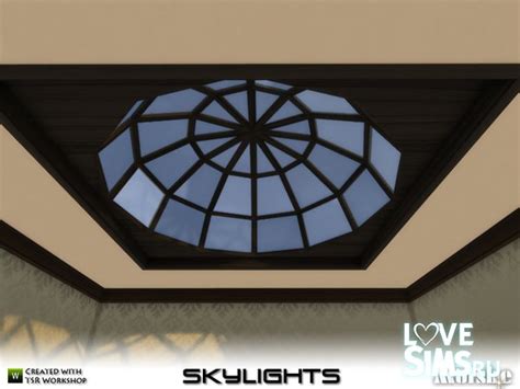 Стеклянная крыша Skylights от Mutske для Симс 4