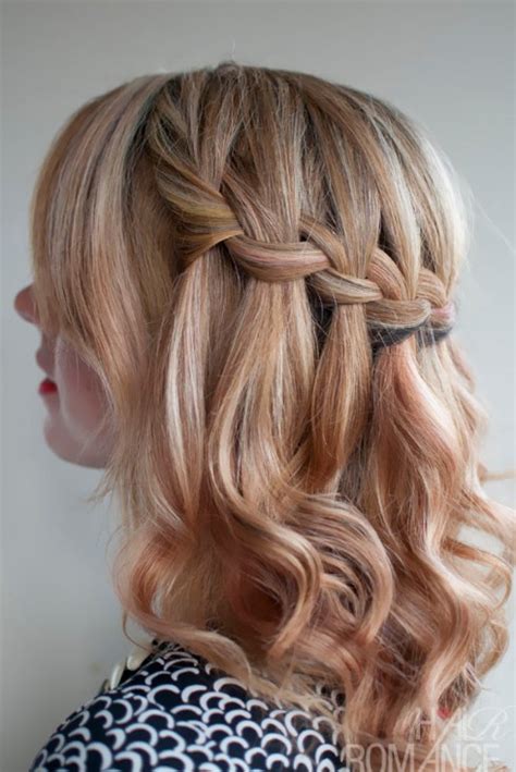 sideview of waterfall braid hairstyles a great hairstyle for summer hairstyles weekly