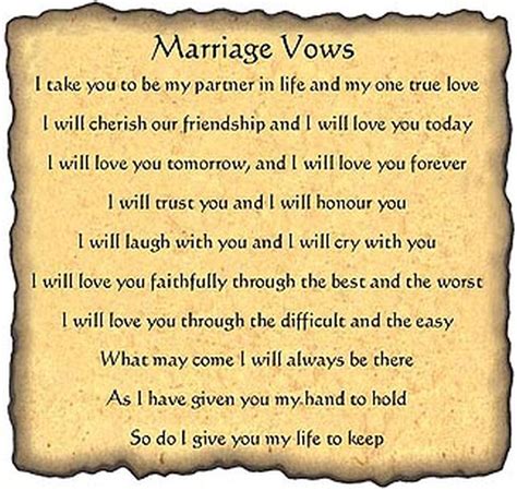Best Wedding Vows Traditional Wedding Vows Wedding Vows To Husband