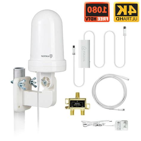 Antop Omni Directional Outdoorattic Tv Antenna With Signal Splitter
