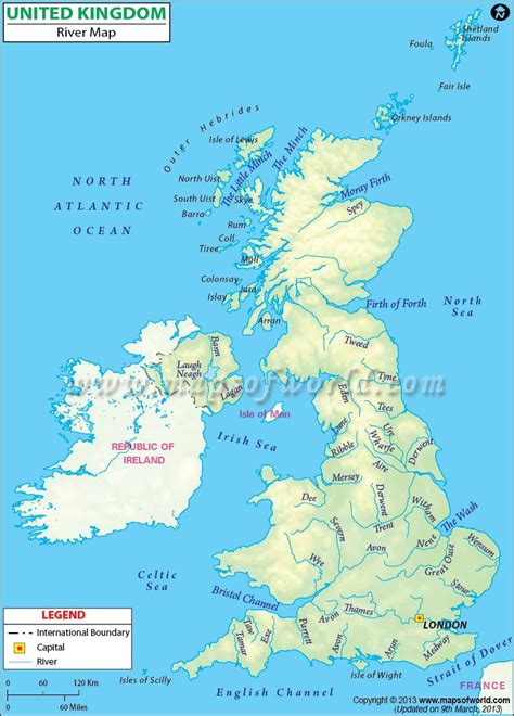 Rivers Of Great Britain Map Vanya Jeanelle