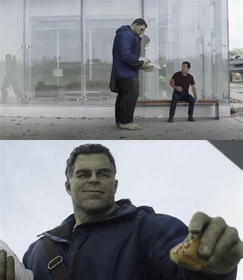 In Avengers Endgame Hulk Gives A Taco To Ant Man This Scene Was