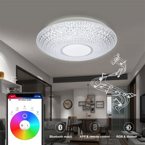 Our led ceiling lights provide an impressive modern finish, and there are many options available to suit every room in your home. Remote Control Led Ceiling Light With Speaker Fashion Wifi ...