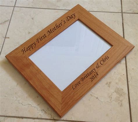 5x7 Personalized Frame Laser Engraved Wood Picture Frame
