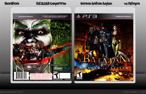 Batman Arkham Asylum Playstation 3 Box Art Cover By Roarshark