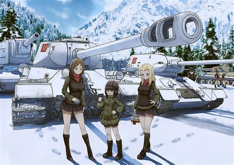 Hd Wallpaper Girls Und Panzer Nonna Girls Und Panzer Katyusha Girls Und Panzer