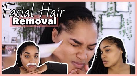 facial hair removal 🍯 waxing tweezing and nair youtube
