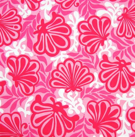 Authentic New Lilly Pulitzer Fabric Clam Pink Me Shell 10 X 29