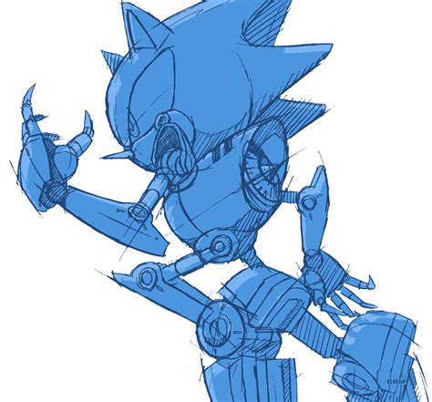 Metal Sonic Sonic Channel Sketch Sonic Videojuegos