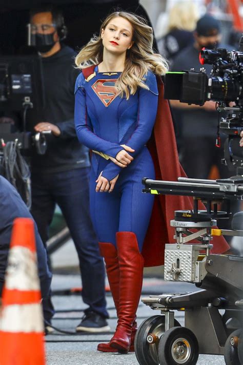 Melissa Benoist Supergirl Set In Vancouver 04192021 Celebmafia