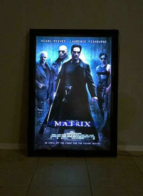 Led Movie Poster Light Box Lighted Poster Frame Movie Room Decor