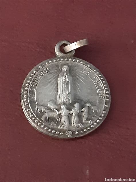 Antigua medalla religiosa la virgen de fátima f - Vendido en Subasta