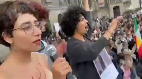 This Video Does Not Show Topless Women Protesting In Iran Misbar