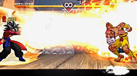 Street Fighter Mugen Goku Xeno Vs Dhalsim Youtube