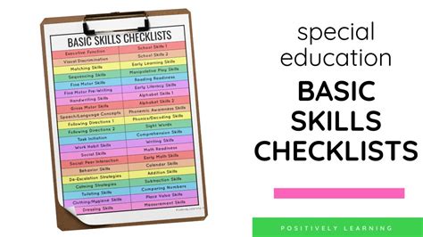Using Informal Checklists In Special Education Youtube