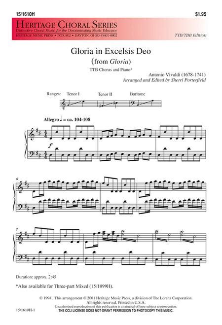 gloria in excelsis deo sheet music