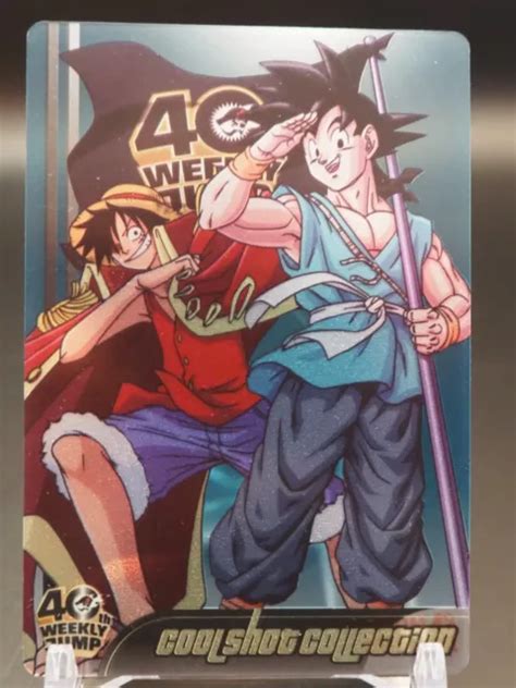 Goku Luffy Dragon Ball One Piece Card Tcg Japanese Jump 40th