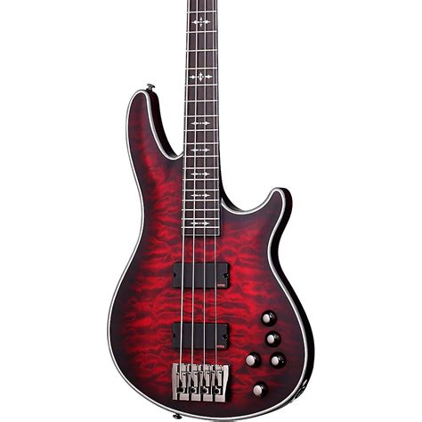Schecter Hellraiser Extreme 4 Electric Bass Crimson Red Burst Satin Ebay