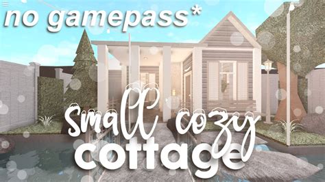 Roblox Bloxburg No Gamepass Small Cottage House Build Th Clip