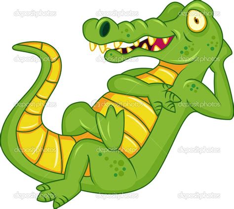 Aligator Cartoon Crocodile Cartoon Stock Vector © Surya Ali Zaidan