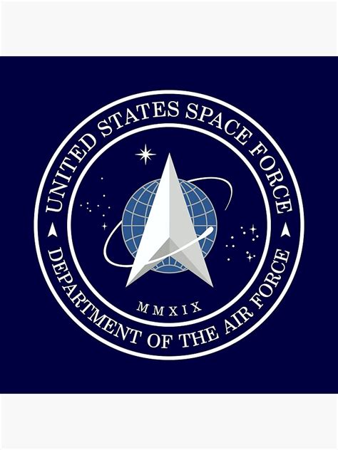 United States Space Force Ussf Official Logo Emblem Poster For Sale