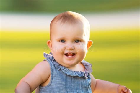 Smiling Cute Baby Girl Stock Image Image Of Look Hair 103310681