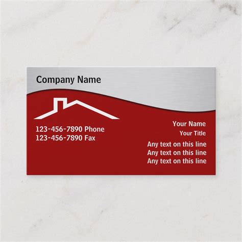 Roofing Business Cards Roofing Business Construction