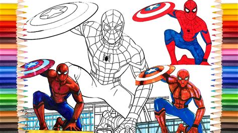 spider man homecoming coloring pages    video youtube