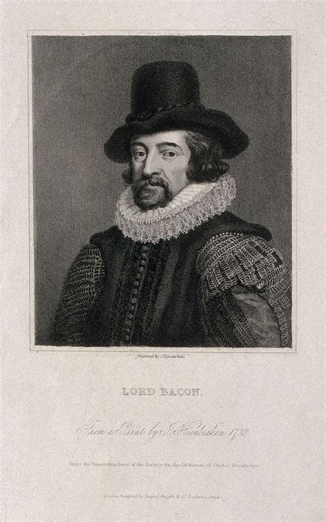 Francis Bacon Viscount St Albans Stipple Engraving By J Posselwhite