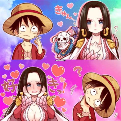 One Piece Luffy And Hancock One Piece Wallpaper