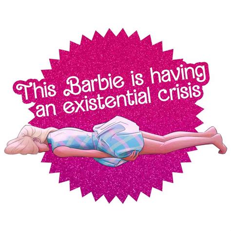 Existential Crisis Modern Feminism Barbie Girl Disney Art Sticker Design Shirt Designs