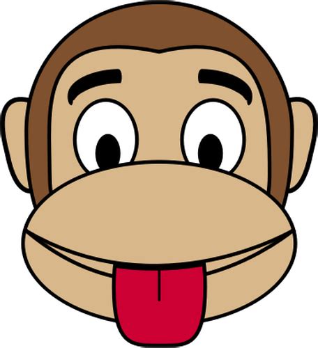 Goofy Monkey Public Domain Vectors