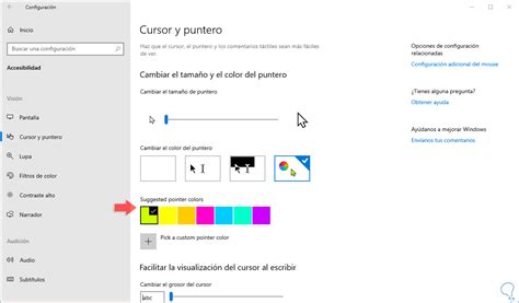 Cómo cambiar el color de la flecha del ratón Windows Solvetic
