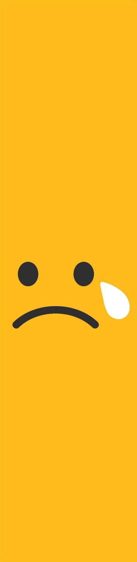 500x2048 Resolution Sad Tears Smiley Minimalism 500x2048 Resolution