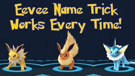 Вапореона, джолтеона, флареона, умбреона или эспеона. CONFIRMED: Eevee Naming Trick in Pokemon GO! How to Evolve ...
