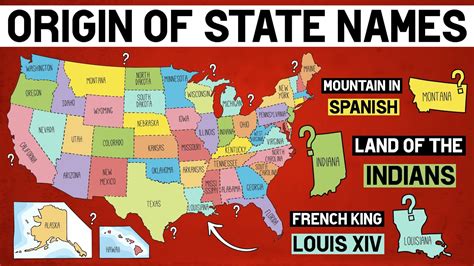 How Did Each Us State Get Its Name Youtube