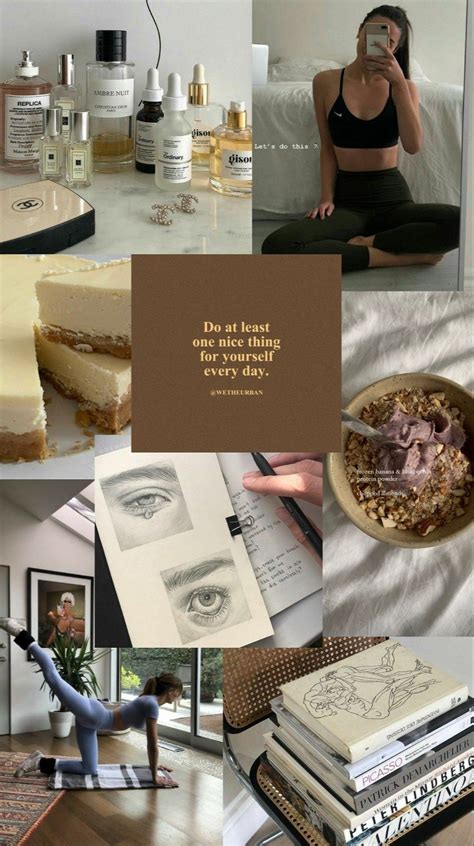 𝐕𝐢𝐬𝐢𝐨𝐧 𝐛𝐨𝐚𝐫𝐝🤎 Vision Board Wallpaper Healthy Lifestyle Inspiration Vision Board Collage
