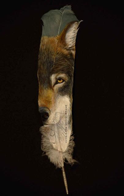 Not That He Needs Other Wolf Products With Images Feather Art