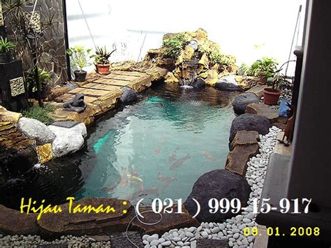 KOLAM MINIMALIS | KOLAM IKAN HIAS / KOI | KOLAM AIR MANCUR | KOLAM AIR