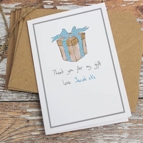 Personalised Thank You For My T Card By Marf Creative