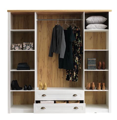 Our wardrobes are another must have addition to any bedroom. Wardrobe MARKSKEL 212x210 white/oak | JYSK
