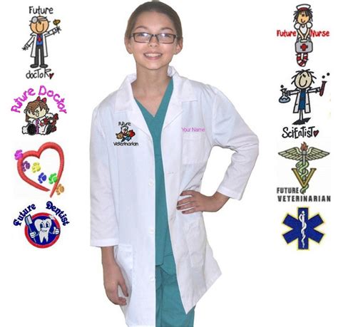 Embroidered Personalized Kids Lab Coat For Little Doctors And Etsy