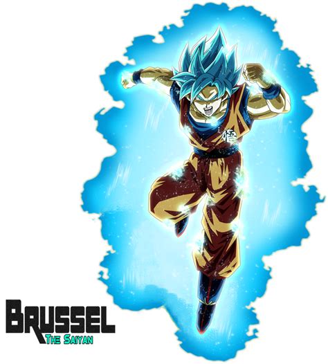 Super Saiyan Blue Goku Universal Survival Aura By Brusselthesaiyan On