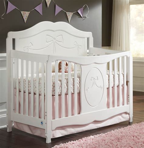 Storkcraft 04587 151 Princess Fixed Side Convertible Crib In White
