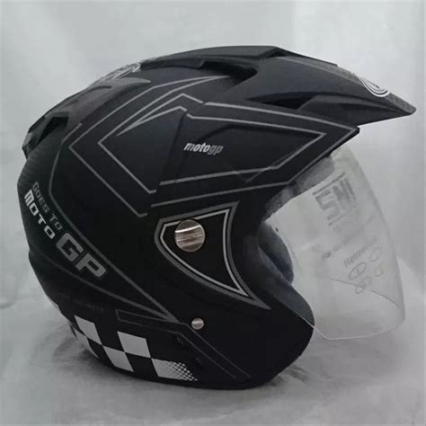 Voor motoronderdelen en motorfiets onderdelen van diverse merken bent u bij japarts bv. Jual Helm Helmet Helem double visor Duke DMN Moto GP Black ...